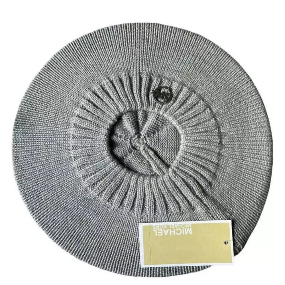 MICHAEL MICHAEL KORS KNIT BERET GRAY OS NWT